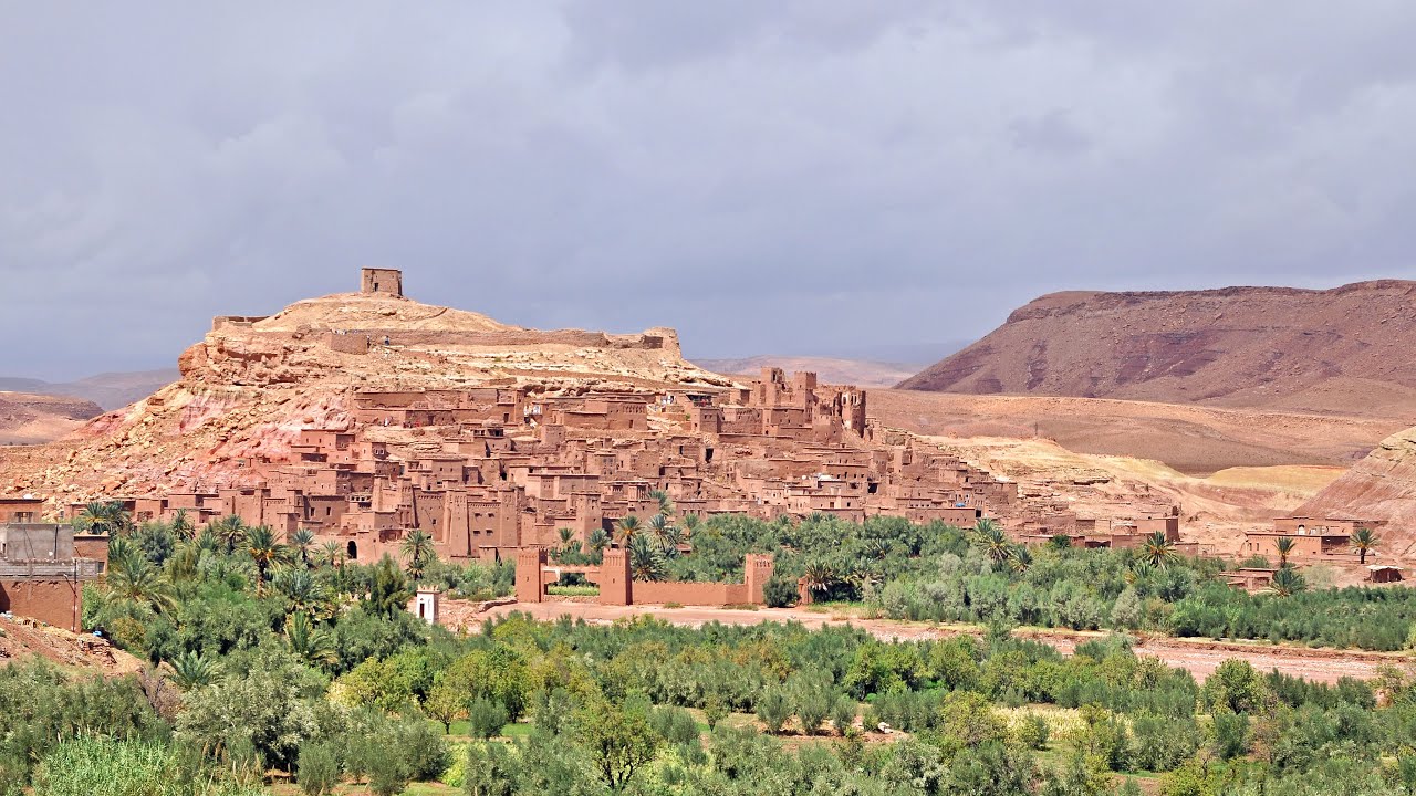 Aït Ben Haddou — ksar UNESCO vu depuis la vallée